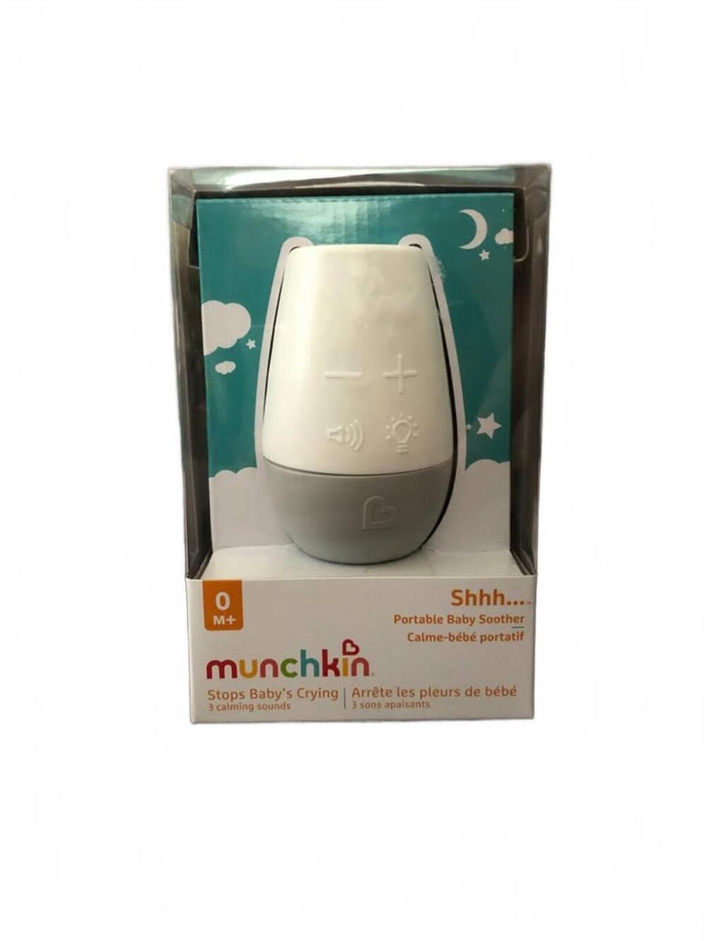 Munchkin NEW Shhh Portable Baby Sleep Soother Calming White Noise Machine Light